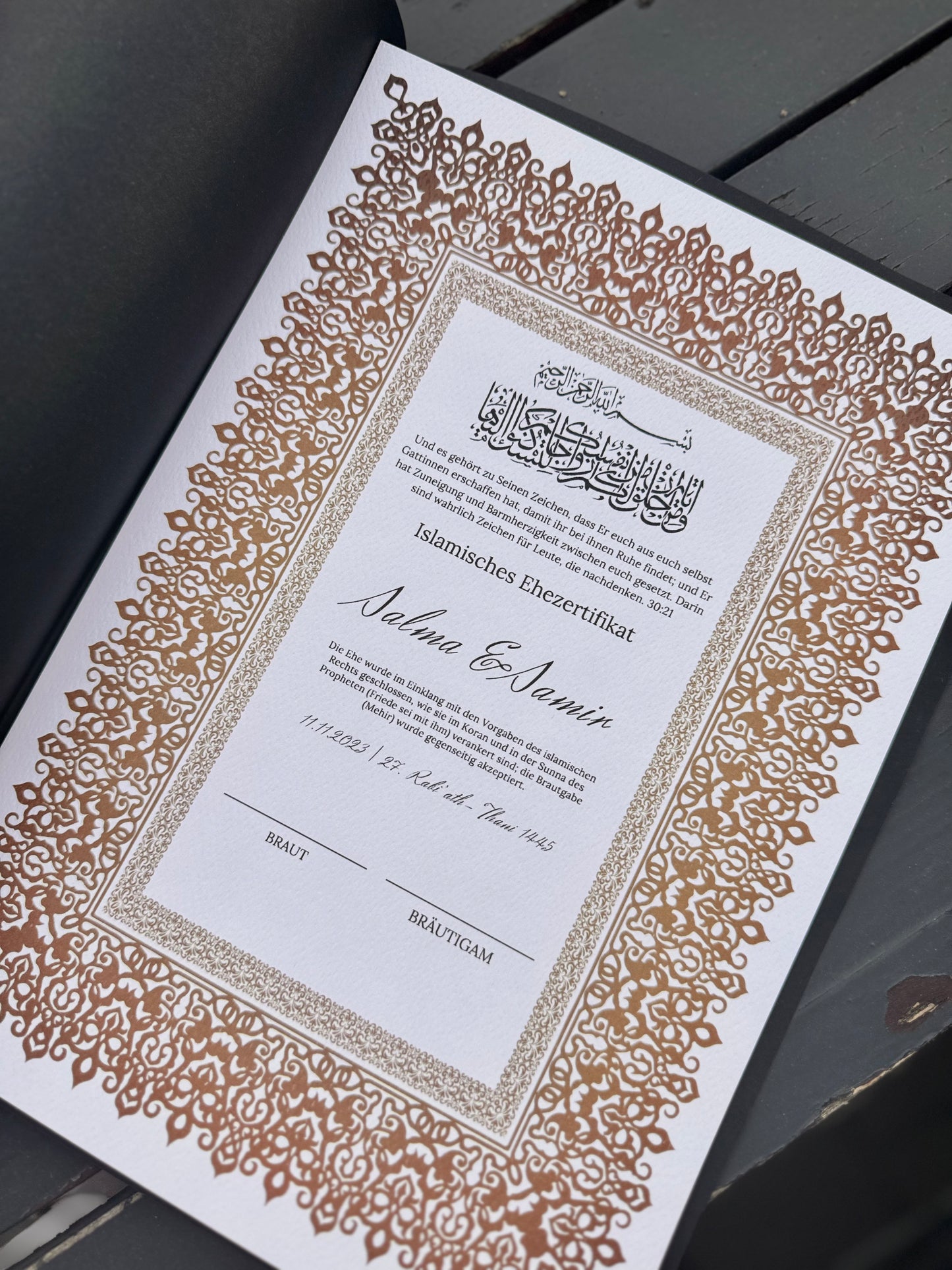 Nimah Nikah-  Zertifkat