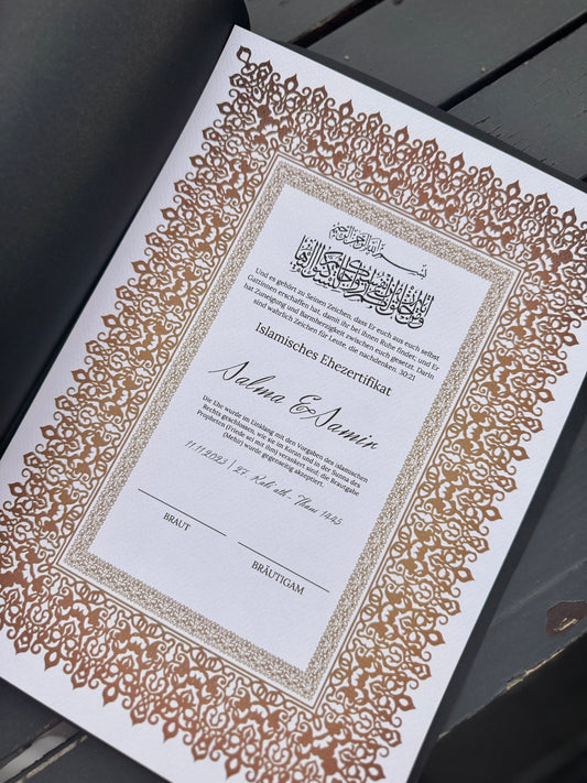 Nimah Nikah-  Zertifkat