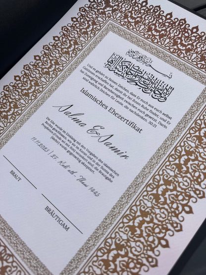 Nimah Nikah-  Zertifkat